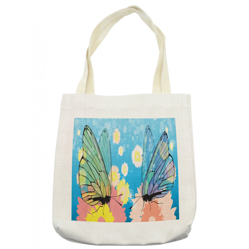 Butterflies on Flowers Tote Bag