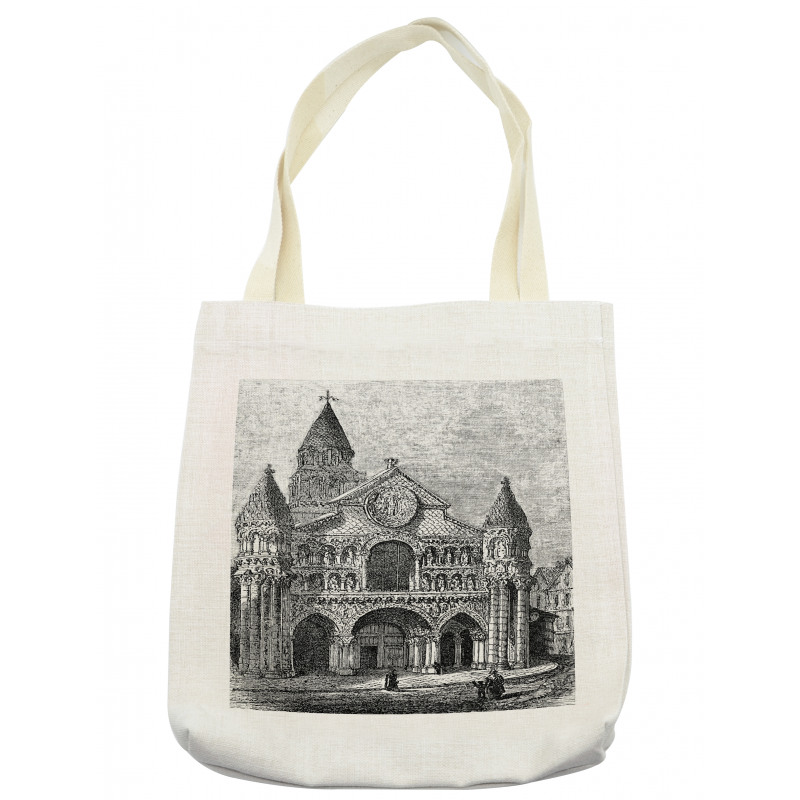 Vintage Monument Artwork Tote Bag