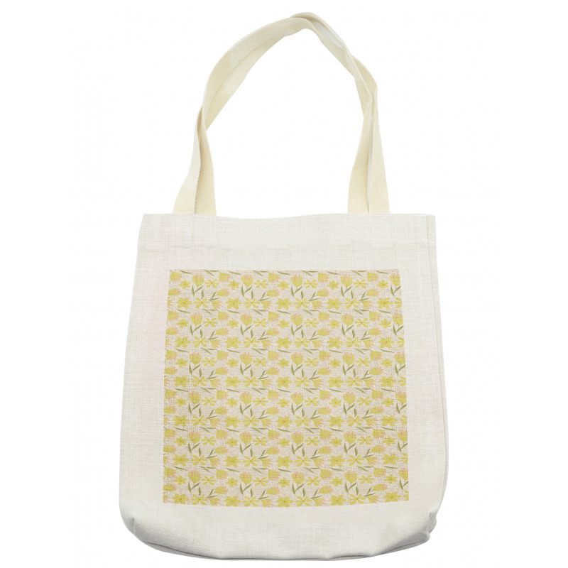 Seasonal Petals with Leaves Tote Bag