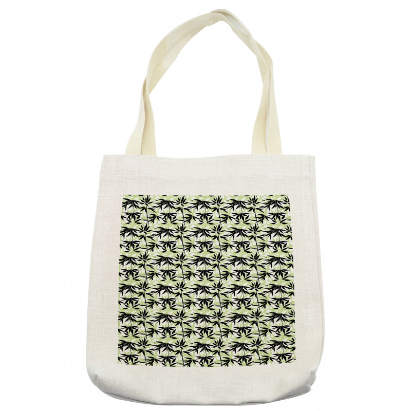 Eastern Bamboo Leaf Pattern Tote Bag