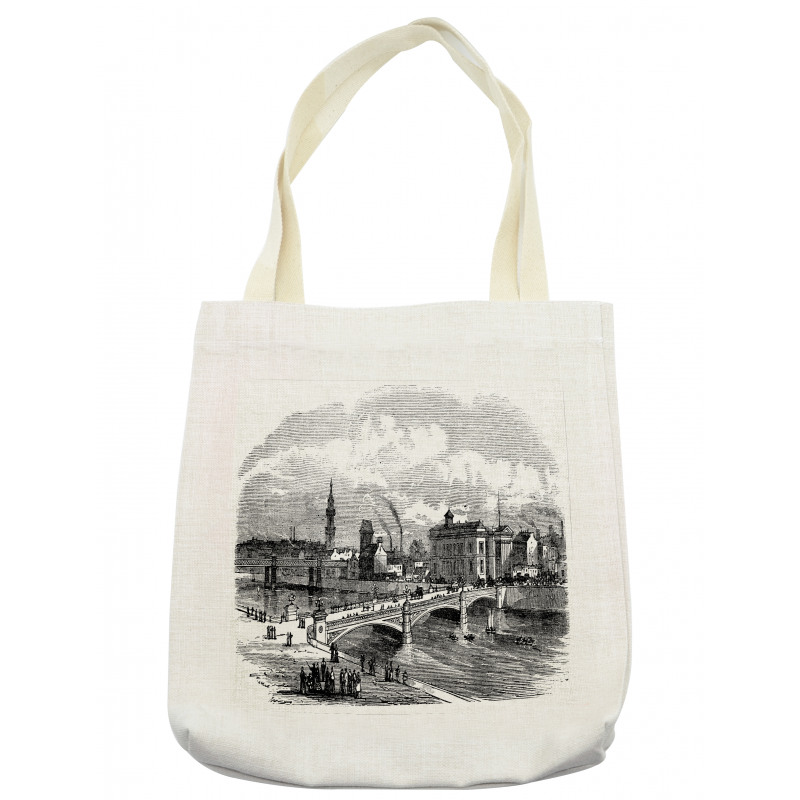 Albert Bridge Glasgow Art Tote Bag