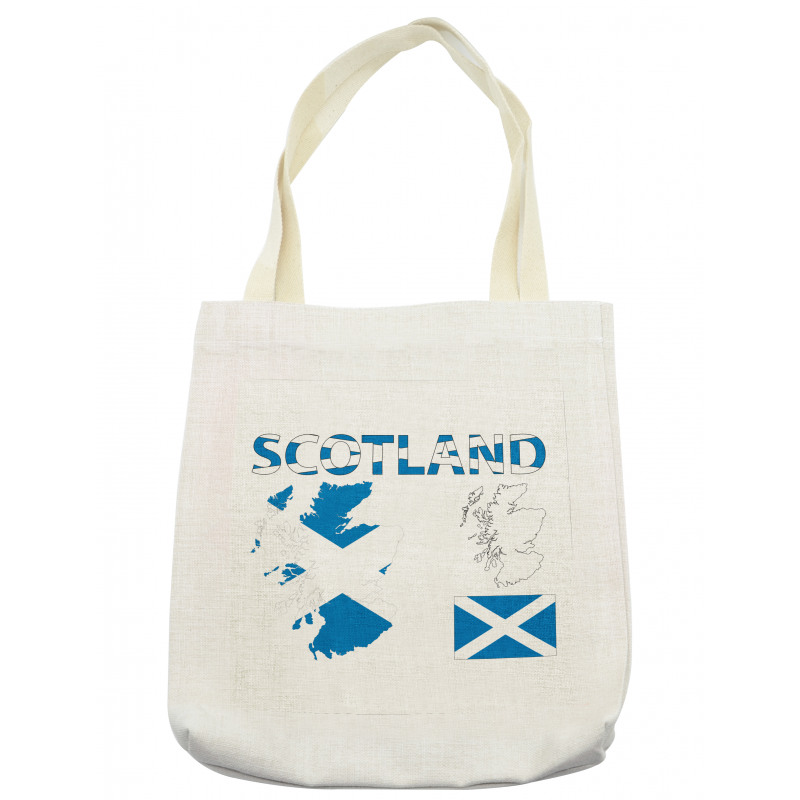 Country Map and the Flag Tote Bag