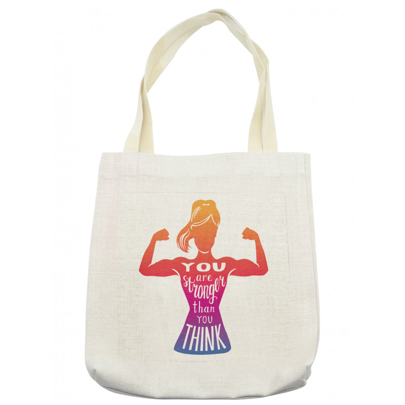 Fitness Strong Woman Tote Bag