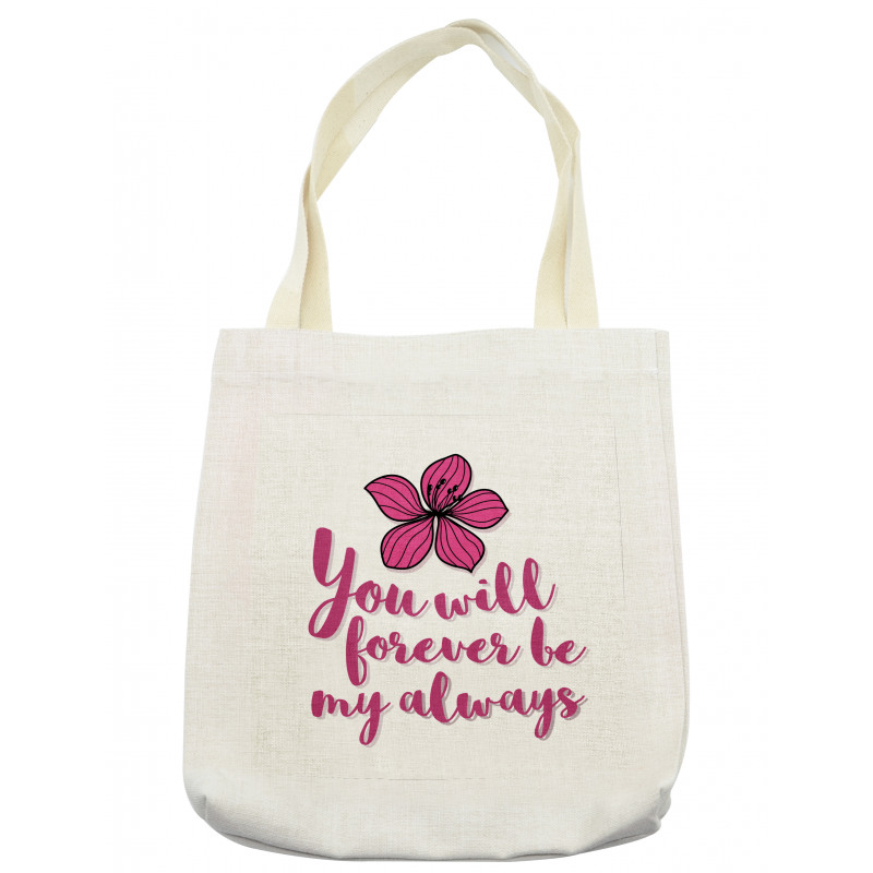 Tropical Blossom Valentines Tote Bag