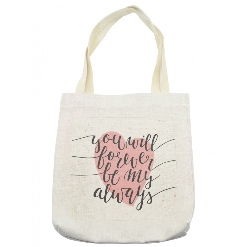 Heart and Love Words Tote Bag