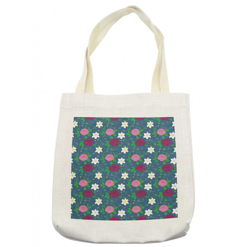 Bloosming Petals and Leaves Tote Bag