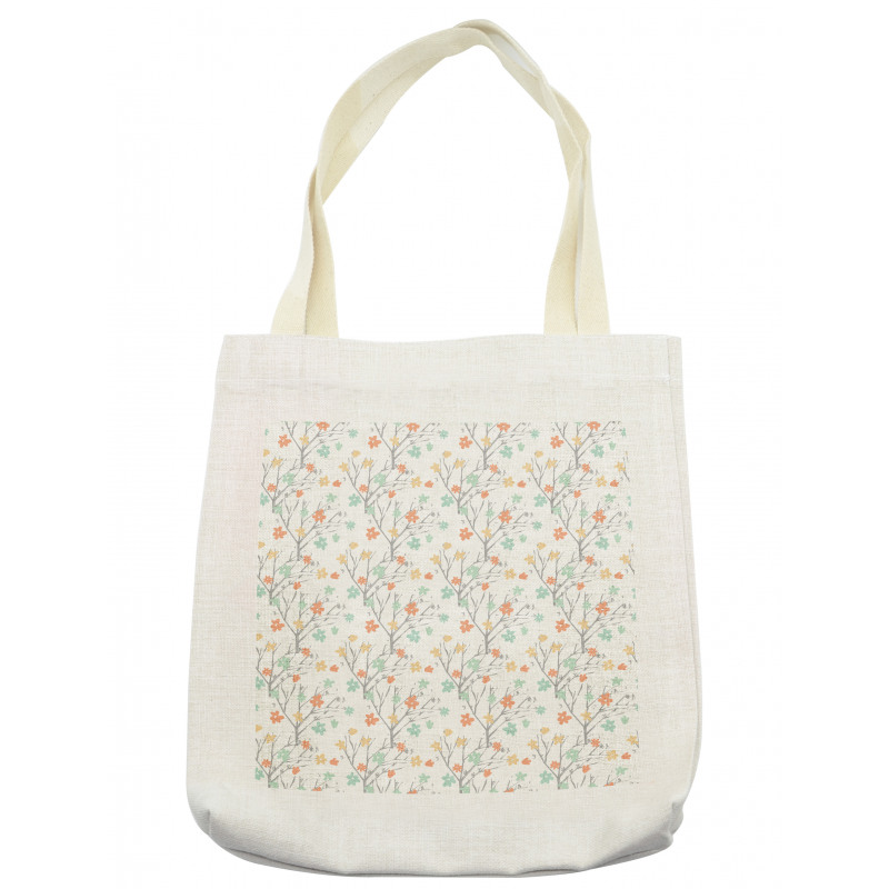 Pastel Soft Petals Branch Tote Bag