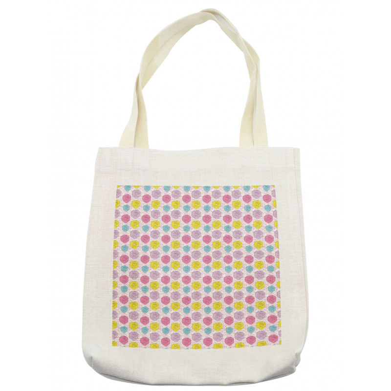 Vivid Symetric Petals Tote Bag