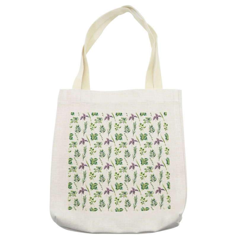 Watercolor Style Foliage Tote Bag