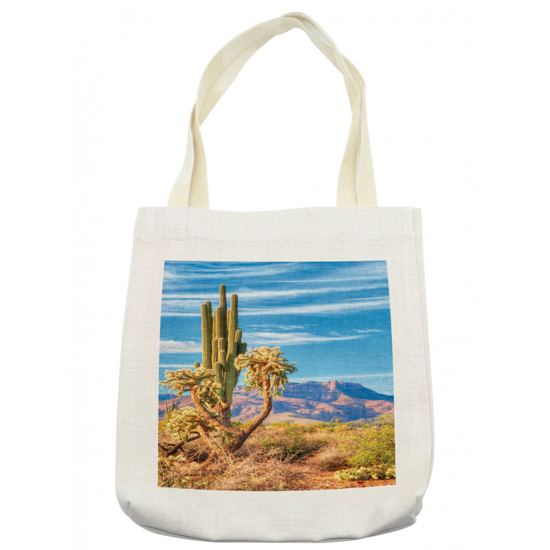 Landscape and Prickle Plant Tote Bag