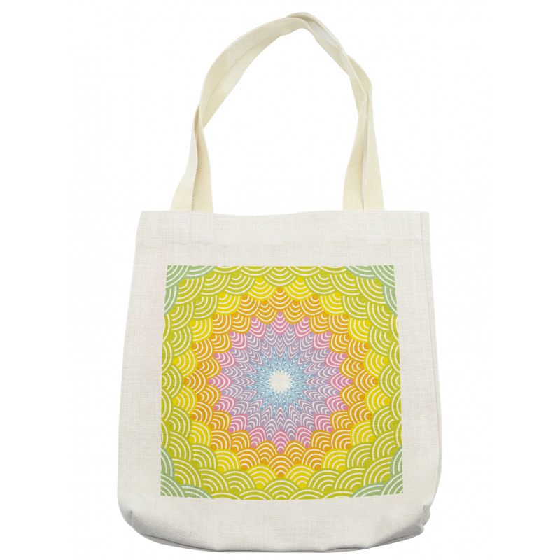 Round Wreath Colorful Tote Bag