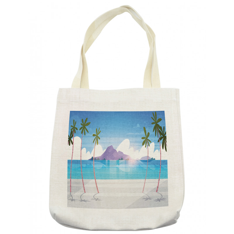 Summer Seaside with Palms Tote Bag