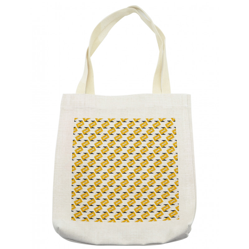 Trippy Geometrical Bars Tote Bag