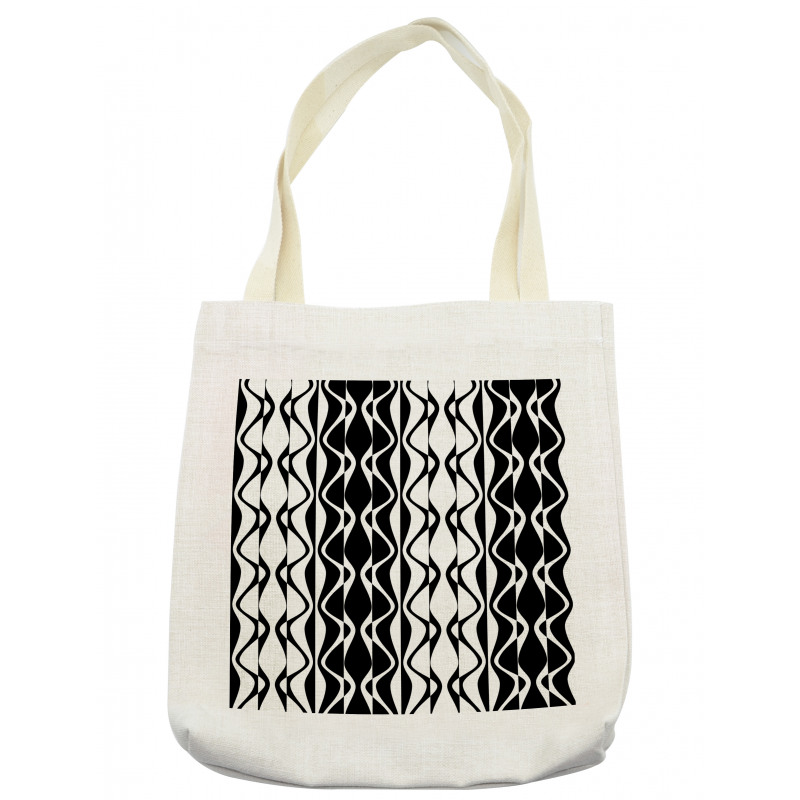 Simplistic Curvy Lines Tote Bag