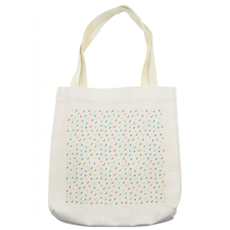 Colorful Tiny Raindrops Tote Bag