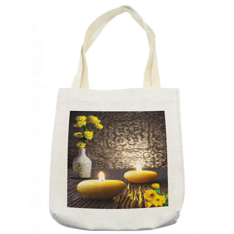 Oriental Meditative Candles Tote Bag