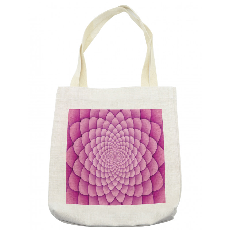 Abstract Spiral Lotus Tote Bag