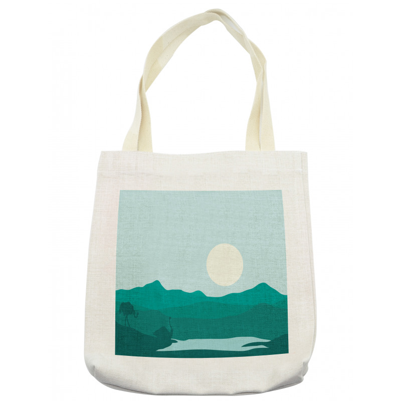 Animal in the Lake Tote Bag