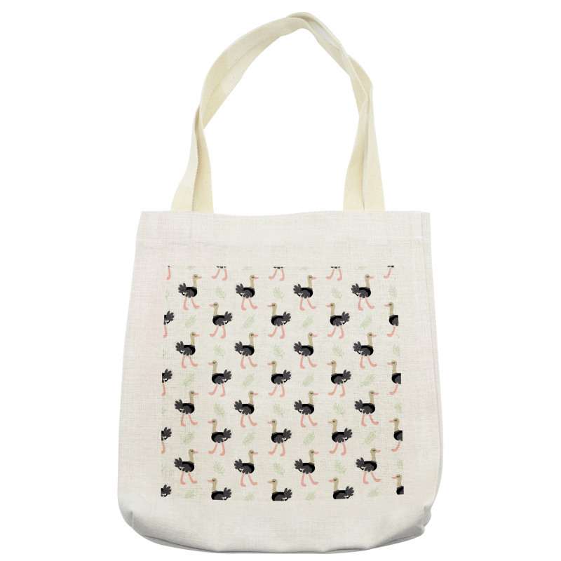 Hipster Bird Botany Leaves Tote Bag