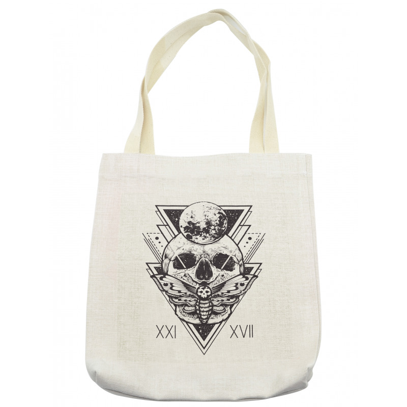 Hipster Tattoo Skull Tote Bag