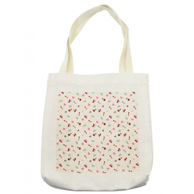 Cake Milkshake Hearts Tote Bag