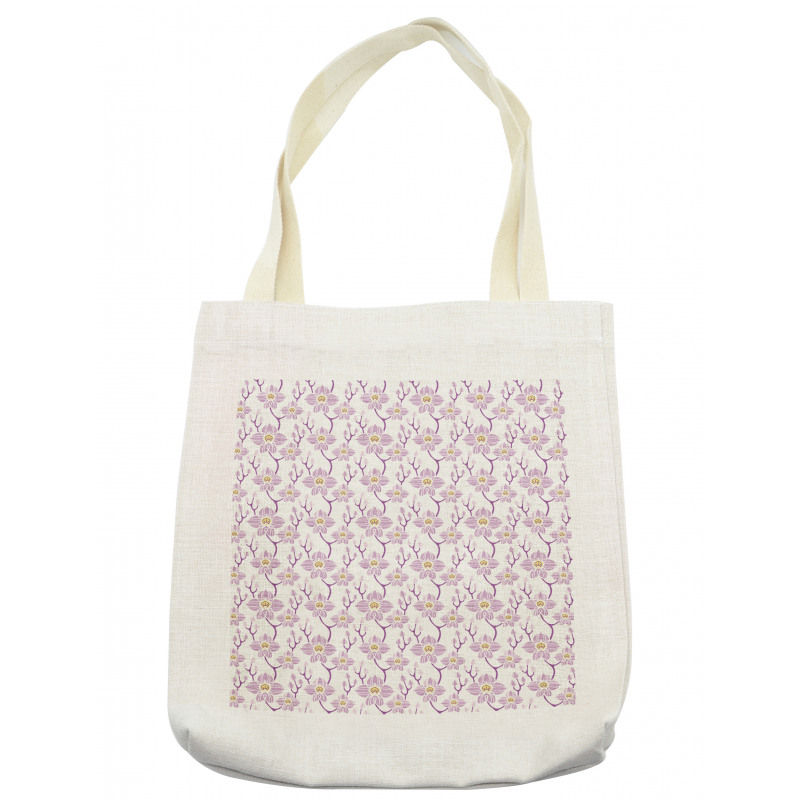 Soft Tone Flowers Romantic Tote Bag