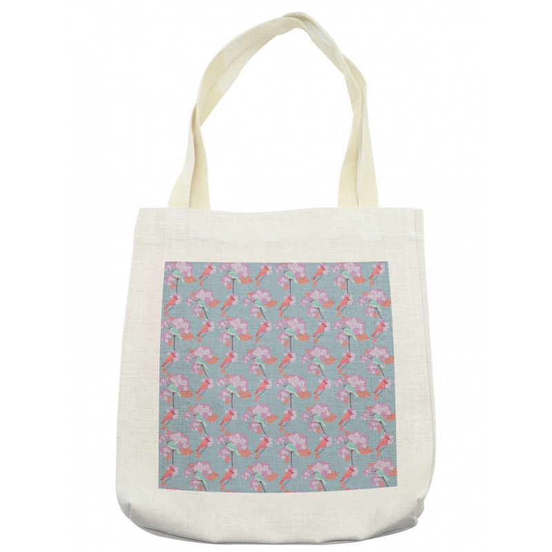 Sparrows Resting Branches Tote Bag