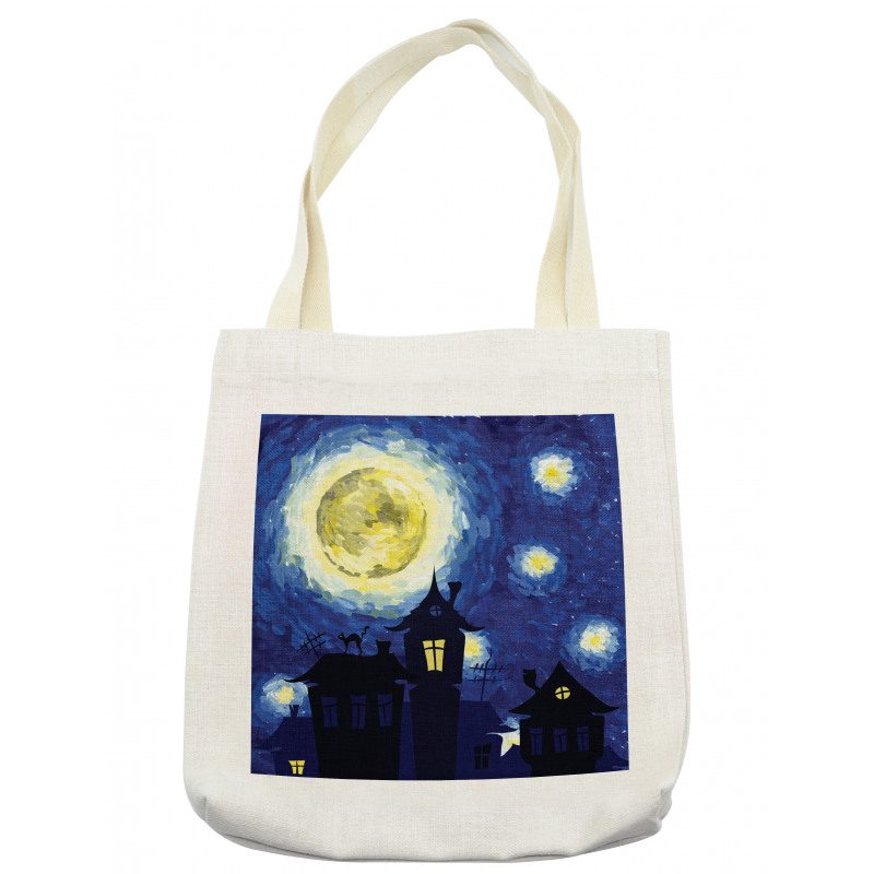 Country Houses Full Moon Tote Bag