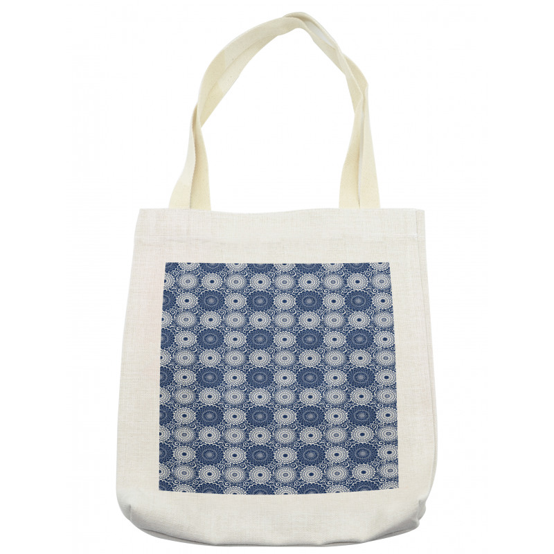 Large Flowers Curls Tote Bag