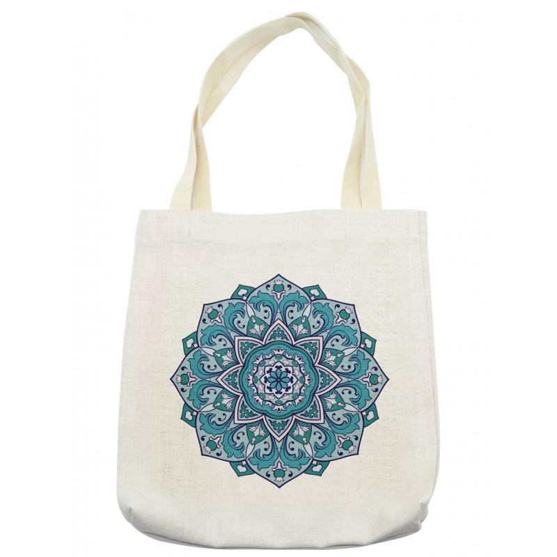 Curly Eastern Flower Tote Bag