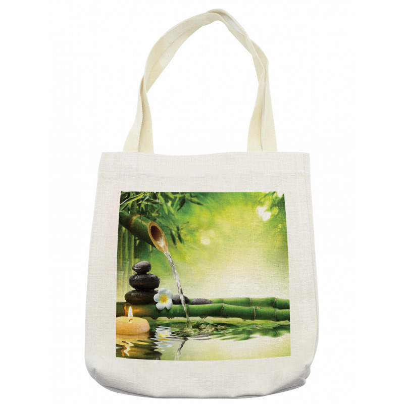 Meditation Stones Bamboo Tote Bag