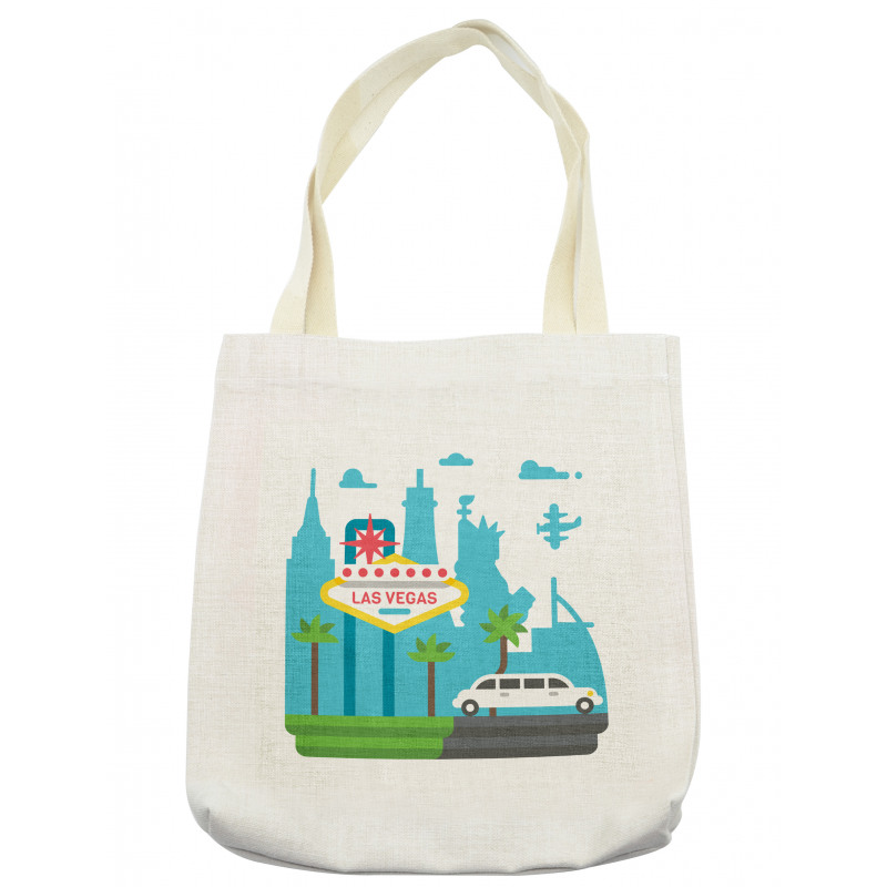 Cartoon Limo City Sign Tote Bag