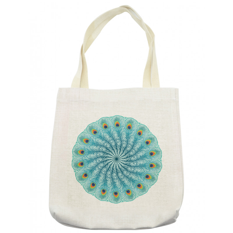 Peafowl Feathers Tote Bag