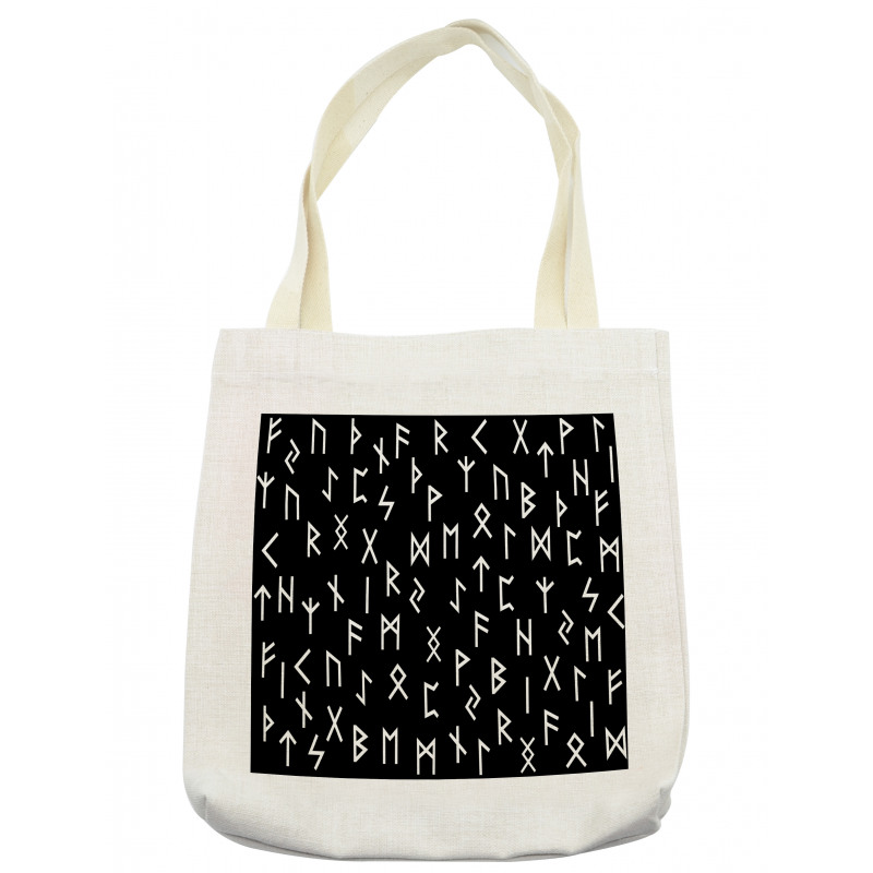 Elder Futhark Symbols Tote Bag