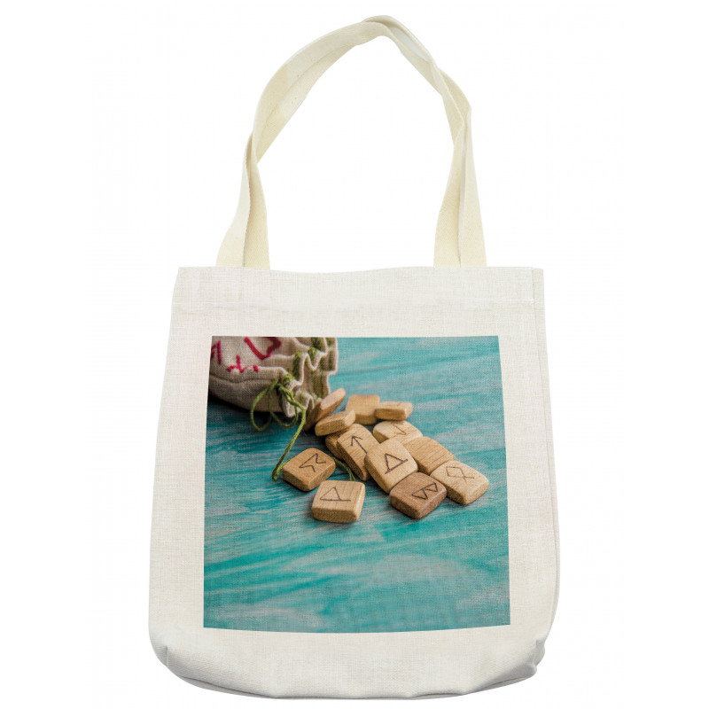 the Image of Wooden Pieces Tote Bag