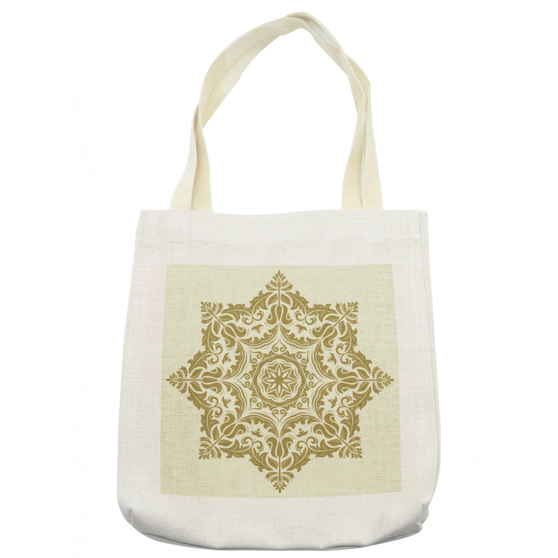 Classical Flower Motif Tote Bag