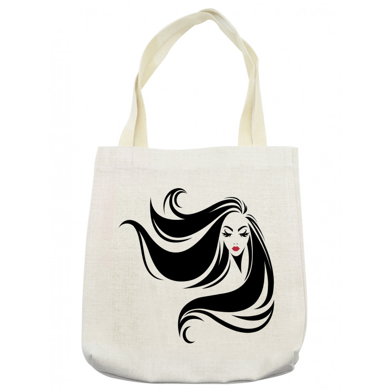 Stencil Art Woman Tote Bag