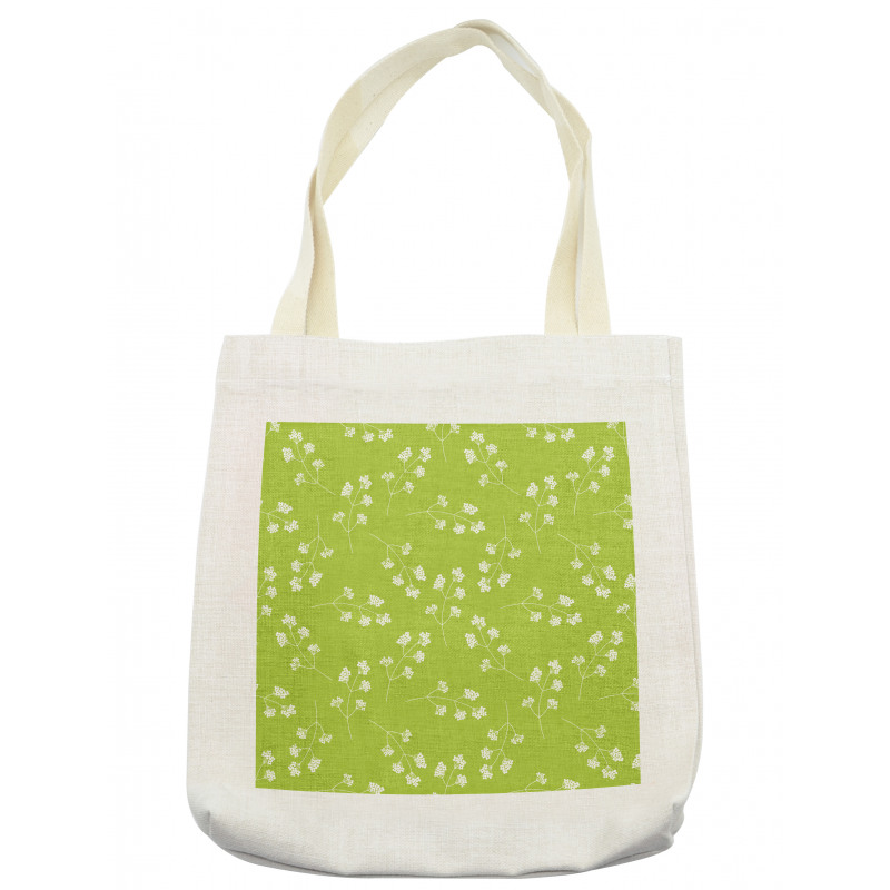 Blooming Flower Silhouettes Tote Bag