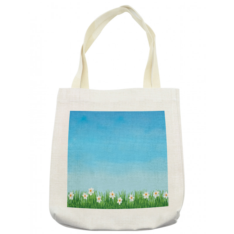 Blue Skies Blurred Background Tote Bag