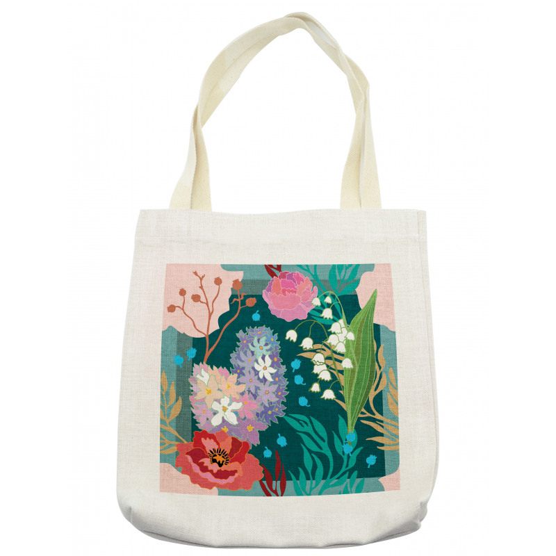 Hydrangea and Bell Flowers Tote Bag