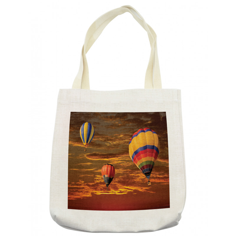 Skyscape Colorful Vehicles Tote Bag