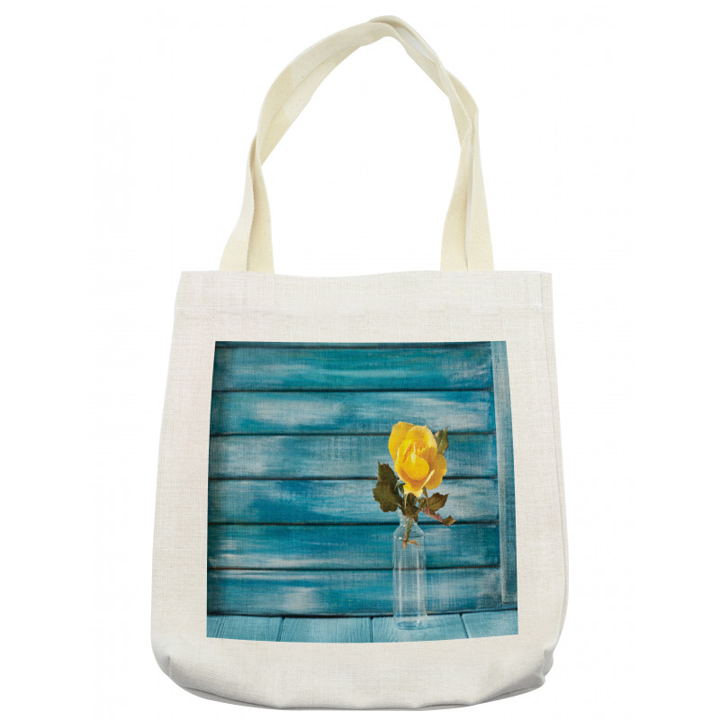 Blooming Yellow Rose in a Jar Tote Bag