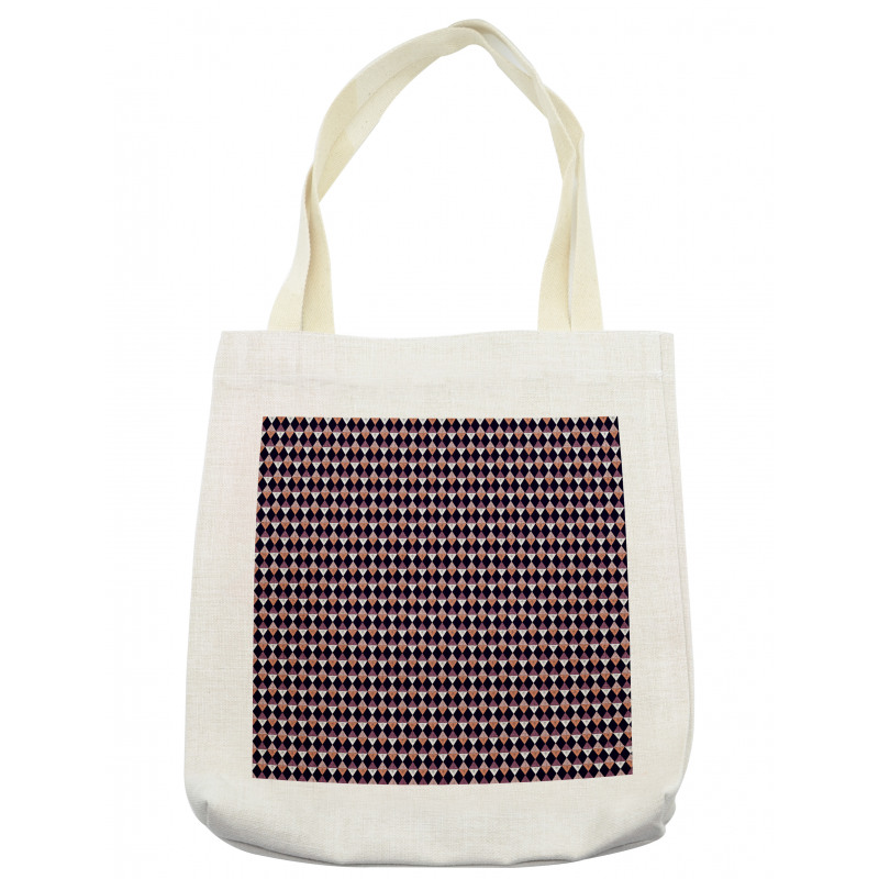 Boho Argyle Scribbled Retro Tote Bag