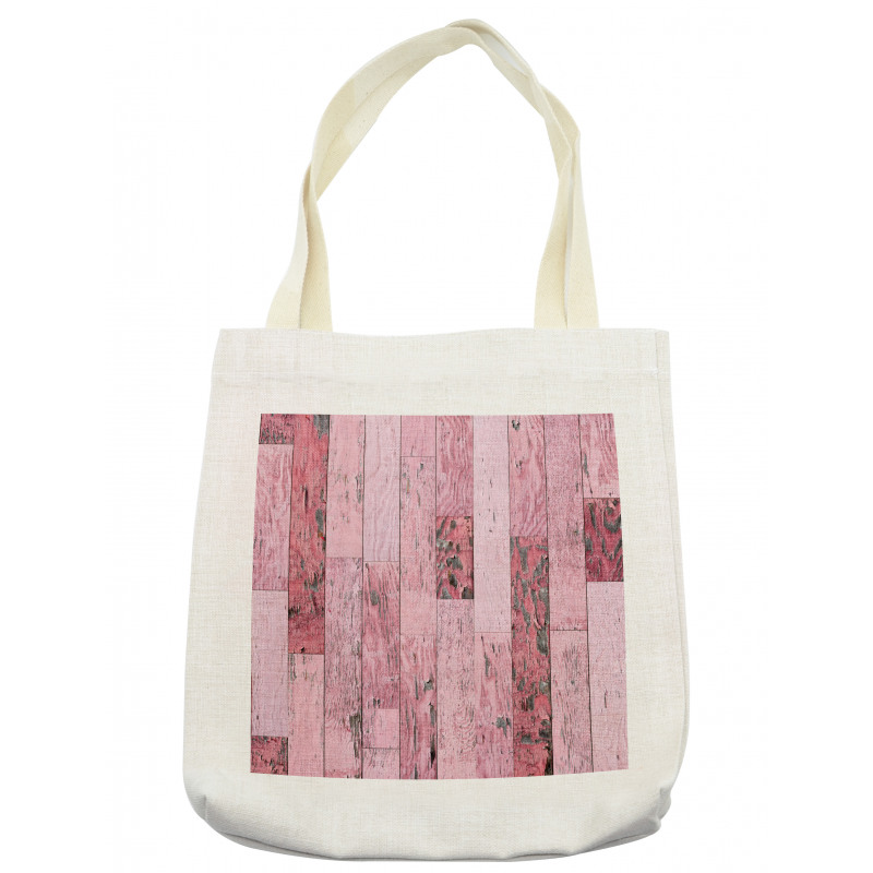 Pink Toned Rustic Planks Tote Bag