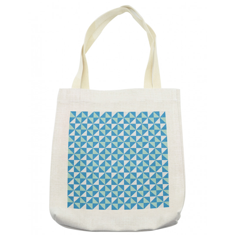 Grid Tile Triangle Shapes Tote Bag