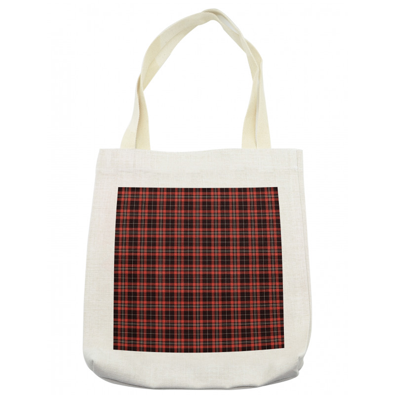 Plaid Composition Abstract Tote Bag