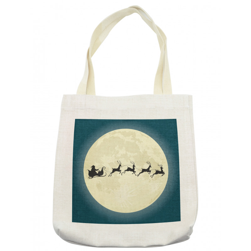 Santa Claus Silhouette Tote Bag