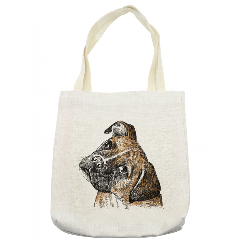 Sketchy Furry Puppy Pet Tote Bag