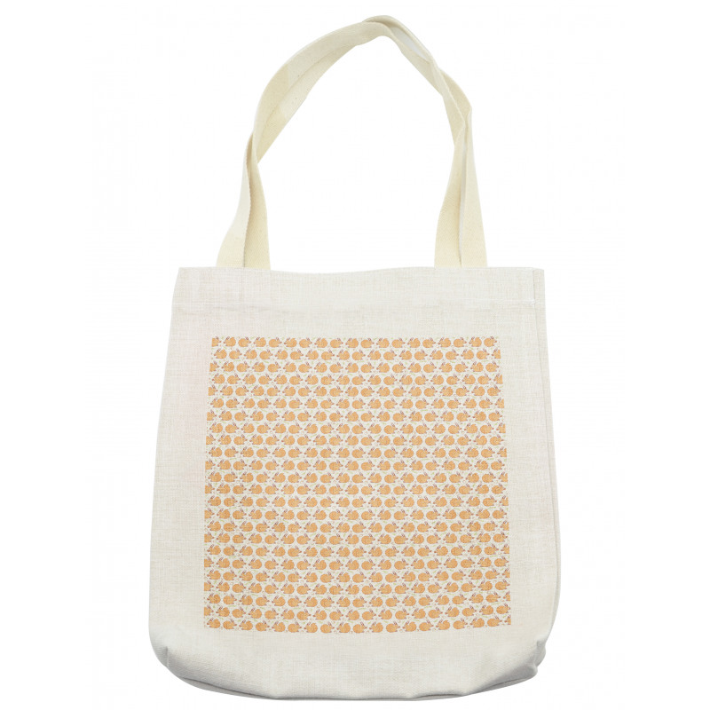 Pastel Nature Leaves Nuts Tote Bag