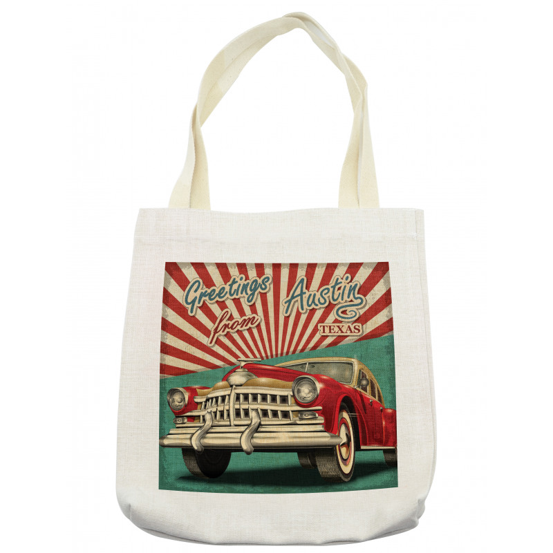 Retro American Classical Car Tote Bag